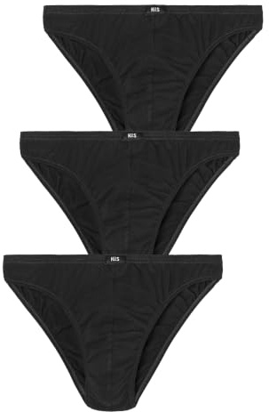 H.I.S Herren Slip | Weich, elastisch & formstabil, Figurbetonter Schnitt, Logo-Bund