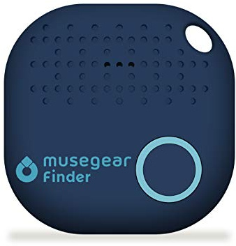 musegear Schlüsselfinder mit Bluetooth App aus Deutschland I Maximaler Datenschutz | dunkelblau 1er Pack I Für iOS & Android I Schlüssel Finden