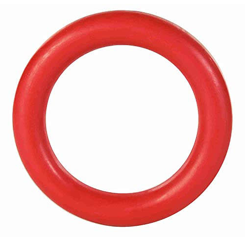 TRIXIE robustes Hundespielzeug Ring, aus Gummi – ø 15 cm | Robustes Spielzeug für intensiven Spielspaß – beschäftigt den Hund und fördert aktives Spielverhalten im Alltag