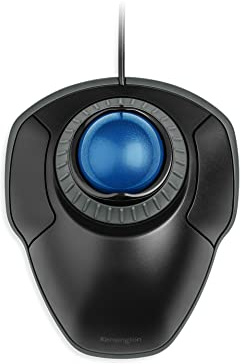 Orbit Trackball with Scroll Ring, Two Buttons, Black