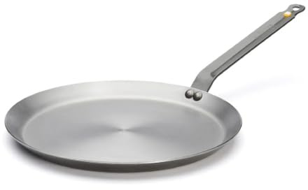 de Buyer - Crêpe-Pfanne MINERAL B aus Eisenstahl - 30 cm - 5615.30, Silber