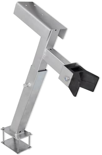 vidaXL Bootsanhänger-Windenständer, verstellbar 62–72 cm, Stahl, Bugstütze, Transportzubehör, Tragkraft 500–1000 kg, Stahlstärke 2,5 mm, Boot Hebe- und Sicherungsausrüstung