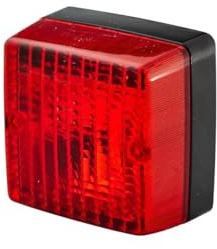 HELLA 2NE 003 315-011 Nebelschlussleuchte - Halogen - 12V - Anbau - Lichtscheibenfarbe: rot - Stecker: Flachstecker - rechts/links