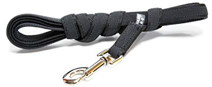 IDC Color & Gray gumierte Leine, 20 mm x 3 m mit Schlaufe, Schwarz-Grau