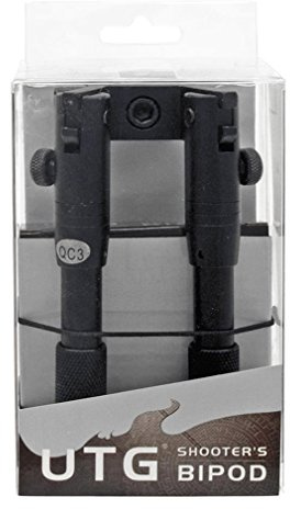 UTG TL-BP28S Universal Shooters Zweibein, Schwarz