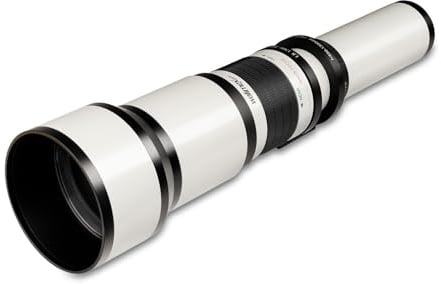 Walimex pro 650-1300mm 1:8-16 CSC Teleobjektiv für T2 - Manueller Fokus, Zoom-Teleobjektiv für Vollformat & APS-C Sensor, Ganzmetallfassung, inkl. Aufbewahrungstasche & Objektivdeckeln