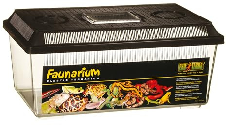 Exo Terra Faunarium, Allzweckbehälter für Reptilien, Amphibien, Mäuse und Insekten, mittel flach, 36 x 22 x 16,5cm