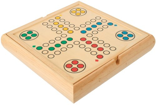 Bartl 101801 Spielesammlung groß mit 9 verschiedenen Gesellschaftsspielen aus Holz