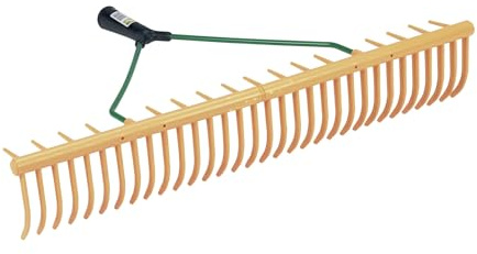 Rasenrechen Rasenrechen einseitig mit 32 gebogenen Zinken aus Kunststoff, mehrfarbig, 11.5x64.5x39.5 cm