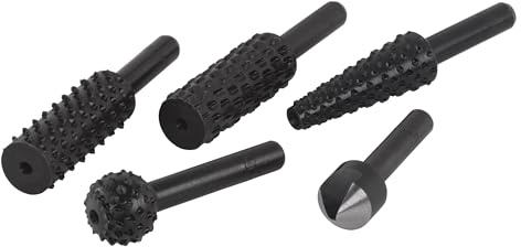 wolfcraft Raspel- und Senker-Set, 5-tlg. I 2540000 I Zum Vorbereiten von Aussparungen und für den schnellen Abtrag von Material - Made in Germany