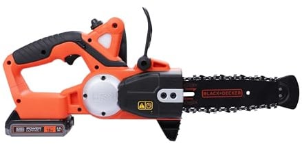 Black+Decker Li-Ion Akku-Kettensäge (18V 2,0Ah Motorsäge, 20 cm Schwertlänge, maximaler 160 mm Astdurchmesser) GKC1820L20