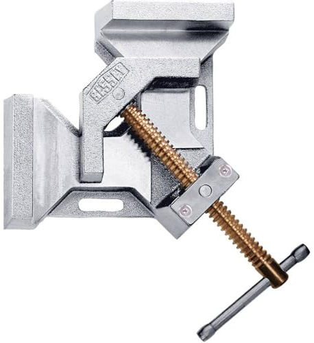 BESSEY Metallwinkelspanner WSM12, Spannweite 2x120 mm Durchgang 100 mm, Stabile Backen und Grundkörper aus hochwertigem Guss, Gewicht 7,35 Kg