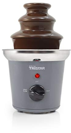 Tristar Edelstahl Schokobrunnen - 3 Ebenen, 0,4 Liter, Warmhaltefunktion, 32 Watt, CF-1603, Metallic