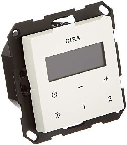 Gira 228403 Unterputz-Radio RDS ohne Lautsprecher ST55, reinweiß-glänzend