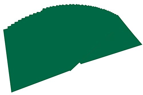 folia 6458 - Tonpapier tannengrün, DIN A4, 130 g/qm, 100 Blatt - zum Basteln und kreativen Gestalten von Karten, Fensterbildern und für Scrapbooking