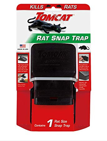 Tomcat Rattenfalle, 1 Rattenfalle – wiederverwendbar – tötet effektiv Ratten – ideal für Zuhause und auf dem Bauernhof