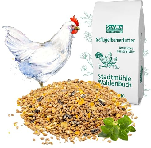 StaWa Hühnerfutter Geflügelkörnerfutter Körnerfutter, ohne Gentechnik, mit Oregano Öl, 5 kg