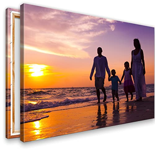 KL KUNSTLAB Ihr Foto auf Leinwand 60x40 cm SOFORT ONLINE Upload Ihr eigenes Bild auf Leinwand mit Holzrahmen - Wandbild mit Wunschmotiv - Persönliches Kunstdruck