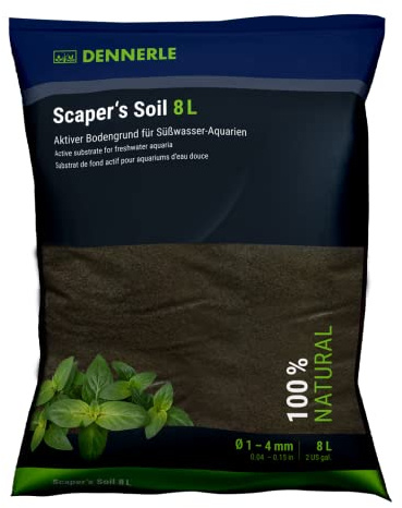 Dennerle Scaper's Soil Bodengrund 8 Liter - ideal für Aquascaping Aquarien