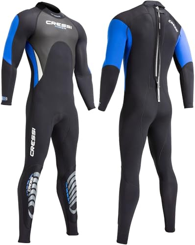Cressi LU476005 Nassanzüge, Schwarz/Blau, XL/5