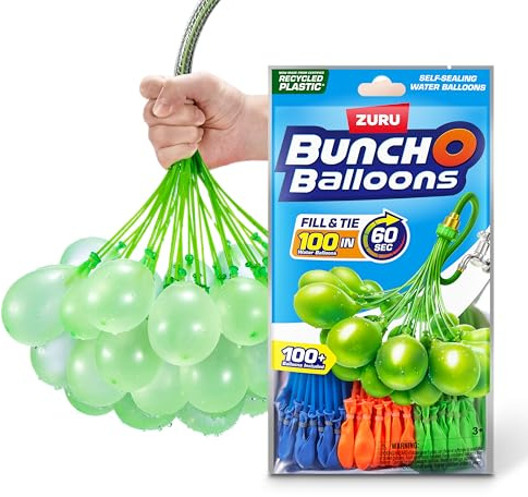 Bunch O Balloons 100 schnell zu füllende, selbstverschließende Wasserballon (1 Packung mit 3 Einheiten )