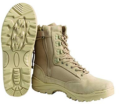 Tactical Boot mit YKK-Zipper,45 EU,Khaki