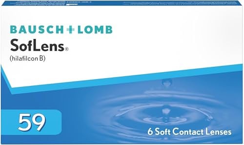 Bausch + Lomb SofLens 59 Monatslinsen, sphärische Kontaktlinsen, weich, 6 Stück BC 8.6 mm / DIA 14.2 / -2.75 Dioptrien (1er Pack)