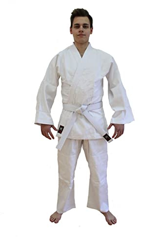 Budodrake Aikido Anzug Schnürbund Traditional weiß 180