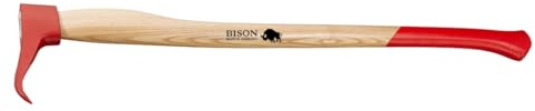 Bison Sappie | Handsappie 800 mm | Arbeitshilfe Holzbearbeitung | Hölzer Aufheben, Ziehen, Bewegen | Geschmiedeter Stahlkopf mit starker Spitze
