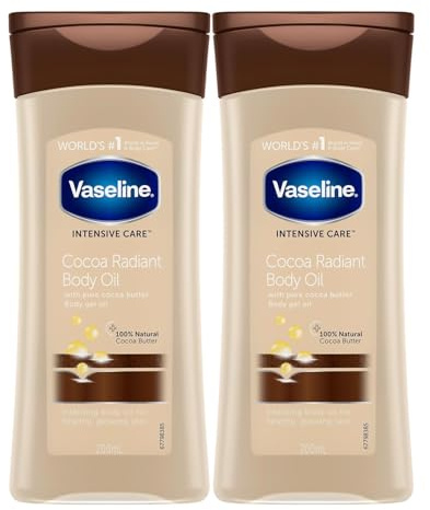 Vaseline Total Moisture Cocoa Radiant Body Gel Oil – 6,8 oz – 2 Stück Vaseline