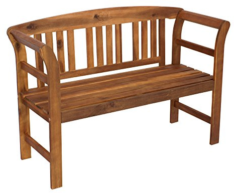 DEGAMO Landhausbank Gartenbank Rosario aus Akazienholz geölt, 2-sitzig 120cm, FSC®-Zertifiziert