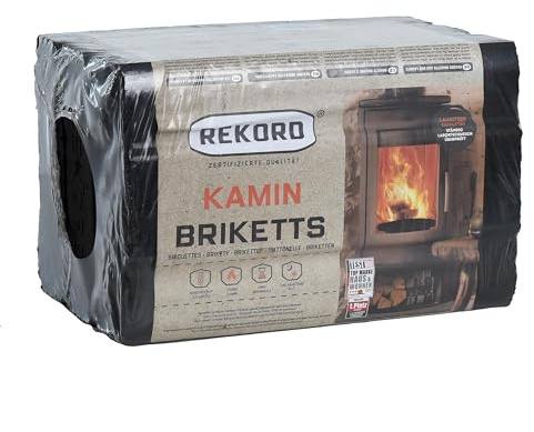 Briketts für Kohle Öfen und Kaminen "Rekord" in einer Packung mit 10 KG