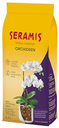 Seramis Spezial-Substrat für Orchideen, 2,5 l – Orchideensubstrat mit Tongranulat und Pinienrinde zur idealen Sauerstoff- und Nährstoffversorgung