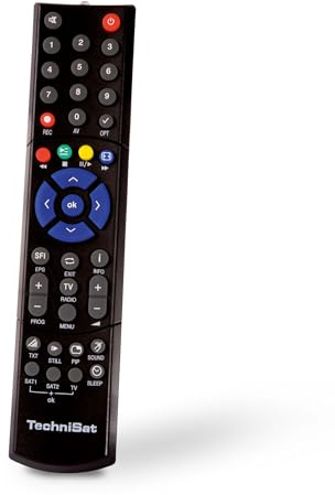 TechniSat Fernbedienung PVR 235 – Original Ersatzfernbedienung | Fernbedienung passend zu DIGICORDER HD S2/K2, TECHNISTAR S1/S2/K1, schwarz
