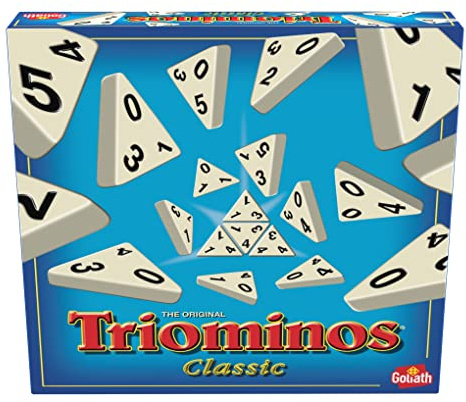 Goliath - Triominos Classic - Beliebtes Brettspiel bei Jung und Alt ab 6 Jahren - Familienspaß und Gesellschaftsspiel für 2-4 Spieler - Mit Taktik und Strategie für Kinder und Erwachsene