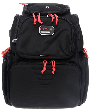 G5 Outdoors G.P.S. Handgunner Range Rucksack mit Schaumstoffwiege für 4 Kurzwaffen, langlebige Pistolen, Munition und Schießzubehör