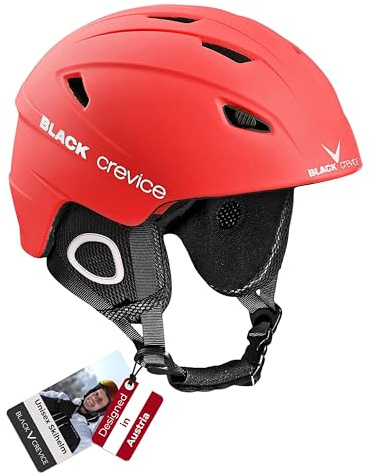 Black Crevice Skihelm Kitzbühel, BCR143764, rot, Gr. S