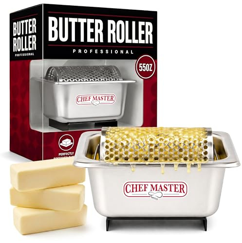 Chef Master 90021 Stainless Steel Butter Spreader, Silver