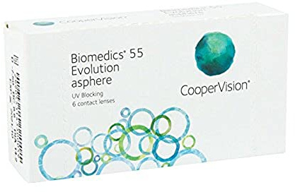 BIOMEDICS EVOLUTION Biomedics 55 Evolution Monatslinsen weich, 6 Stück / BC 8.6 mm / DIA 14.2 / -2,00 Dioptrien