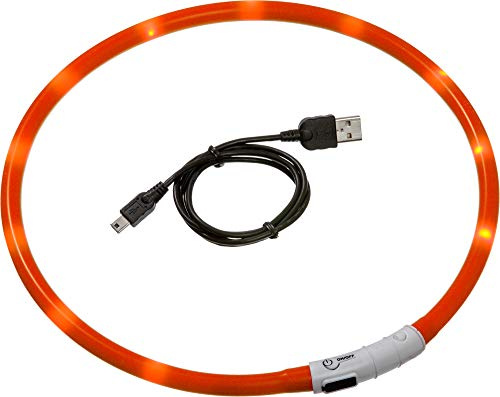 Karlie Visio Light LED Schlauchhalsband L: 20 - 70 cm orange