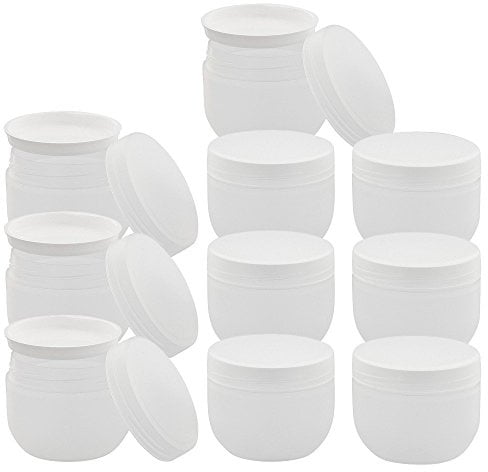 KunststoffdoseRun, Creme-Dose, 30 ml, m. Abdeckscheibe Kosmetex Kosmetikdose, matt, leer, 10× 30 ml