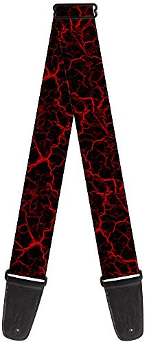 buckle-down Gitarrengurt 34-60 Marble Black/Red
