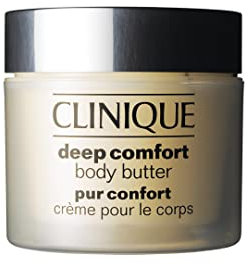 Clinique Deep Comfort™ Body Butter | Luxuriöse Körpercreme gegen trockene Haut, mit Hyaluronsäure, Sheabutter & Glycerin | seidig + reichhaltig