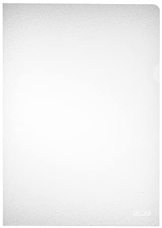 Herlitz 10843753 Aktenhülle A4 PP genarbt Eco., 100er Packung, dokumentenecht