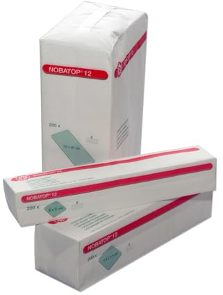 Noba Verbandmittel NOBATOP 12 Vlieskompressen 200 Stück Kompressen 6 x Vlieskompressen - 10 cm x 10 cm