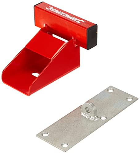 Silverline 538487 Robuste Garagentor-Sicherung, rot