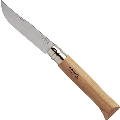 Opinel O123080 Taschenmesser, S, Hartholz Braun, N°8