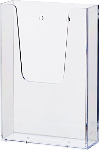 helit H2350002 - the help wall Wandprospekthalter 1 x 1/3 DIN A6, transparent, 1 Stück