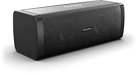 DOCKIN® D FINE EVO Bluetooth Lautsprecher Outdoor/Indoor 50W [TESTSIEGER] - Bluetooth Box groß mit Equalizer APP - 12h Spielzeit 7.800 mAh - Austauschbarer Akku - Powerbank-& Stereo-Link Funktion