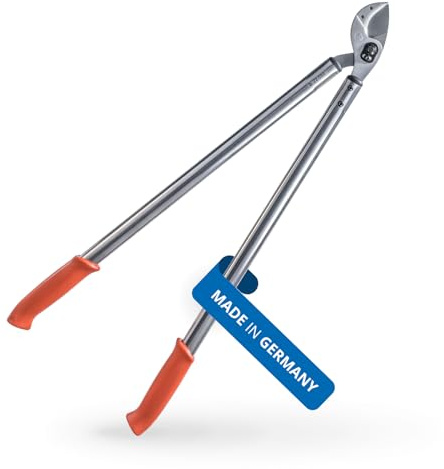 Original LÖWE 22 Profi Amboss Astschere 22.080 antihaftbeschichtet Stahlklinge mit Präzisionsschliff - scharfe und leichte Baumschere ideal zum Schneiden von Ästen Zweigen Bäumen Sträuchern, 80 cm